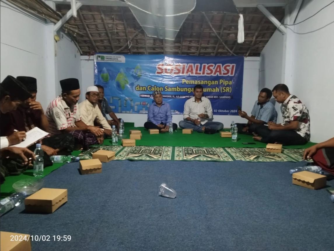 Klik untuk memperbesar gambar Sosialisasi Pemasangan Pipa SR dan Calon Sambungan Baru
